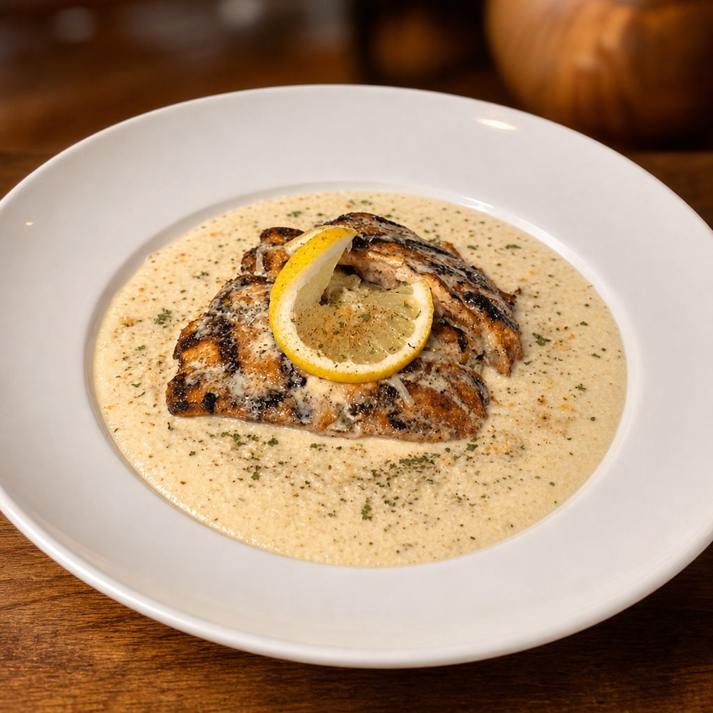Salmon and Grits.