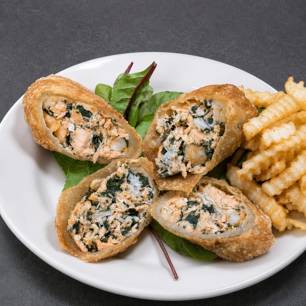 Seafood Eggrolls.