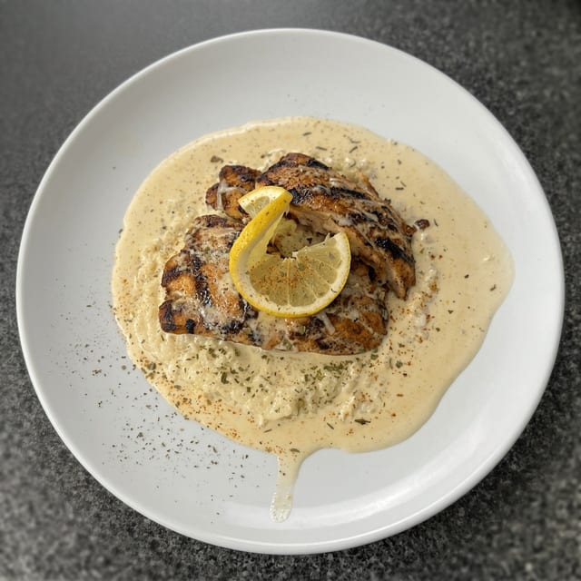 Salmon and Grits.
