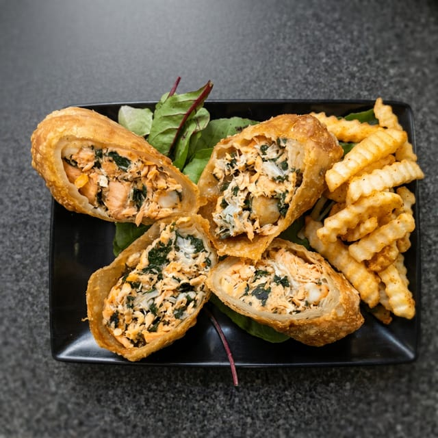 Seafood Eggrolls.